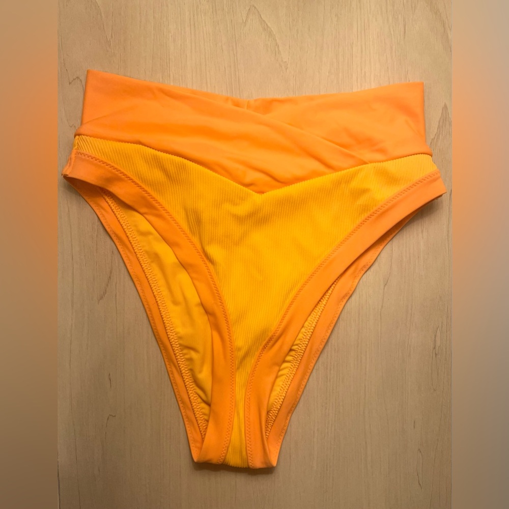 Aerie Orange and Yellow Bikini Bottom